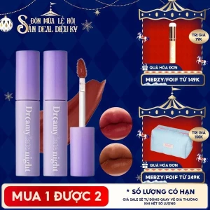 Màu 13-17 Son Kem Lì, Mịn Mượt Nhẹ Môi Merzy Dreamy Late Night Mellow Tint 4g