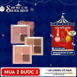 NEW Bảng Phấn Mắt 4 Ô Màu Romand Siêu Xinh Better Than Eyes 6.5g