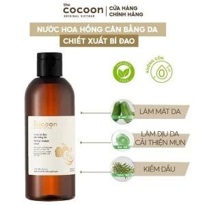 Nước Hoa Hồng Cocoon Cân Bằng Da Chiết Xuất Bí Đao Winter Melon Toner