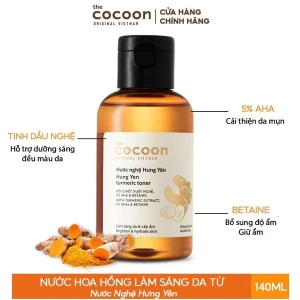 Nước Hoa Hồng Cocoon Hỗ Trợ Làm Sáng Da Từ Nước Nghệ Hưng Yên Hung Yen Turmeric Toner