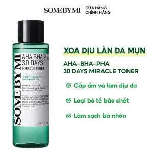 Nước Hoa Hồng Some By Mi Làm Sạch Da, Tẩy Da Chết, Cải Thiện Da Mụn Hàn Quốc Toner AHA