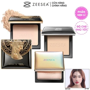 Phấn Nền Dạng Nén Zeesea Kiềm Dầu, Chống Nước Refreshing Silky Powder 8g