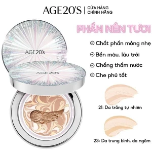 Phấn Nền Tươi Age20's Che Phủ Cao, Lâu Trôi Essence Cover Pact Original EX Intense Cover SPF50 /PA 12.5g