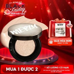 Phấn Nước Che Phủ Hoàn Hảo, Lớp Nền Căng Bóng, Lâu Trôi Merzy The First Cushion Glow SPF 50 /PA 13g