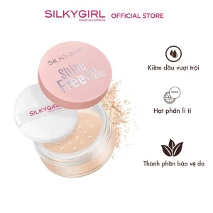 Phấn Phủ Dạng Bột Silkygirl Hỗ Trợ Kiềm Dầu Shine-Free Loose Powder 8g