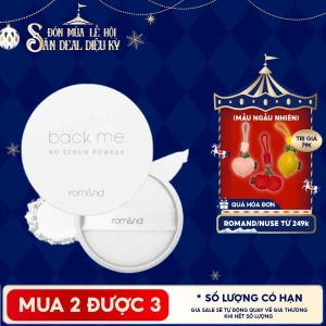 Phấn Phủ Romand Dạng Bột Che Phủ Tốt Giúp Da Mịn Màng Back Me No Sebum Powder 5g