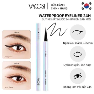 PHIÊN BẢN NGỌC TRAI Bút Kẻ Mắt Nước Vacosi Không Lem Lâu Trôi 24H Waterproof Pen - VM25 0.6g