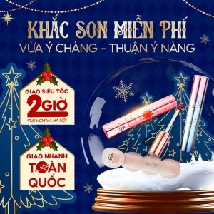 Sản Phẩm Có Dịch Vụ Khắc Son Miễn Phí - Son Merzy, Romand, FOIF, Romand 23 (Starry Edition)