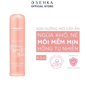 Son Dưỡng Môi Cấp Ẩm Cho Môi Senka Perfect Aqua Lip Balm 4.5g