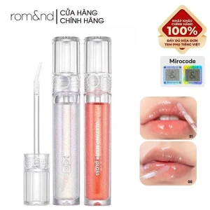 Son Tint Bóng Romand Hàn Quốc Lâu Trôi, Căng Mọng Đôi Môi Glasting Water Gloss 4.3g