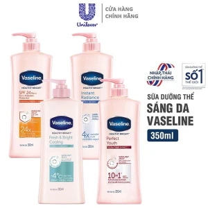 Sữa Dưỡng Thể Body Vaseline Dưỡng Sáng Da, Dưỡng Ẩm Toàn Thân Healthy Bright
