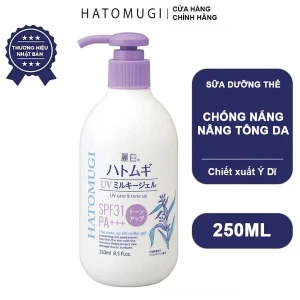 Sữa Dưỡng Thể Hatomugi Nâng Tông Da, Chống Nắng UV Care & Tone Up SPF31/PA 250ml