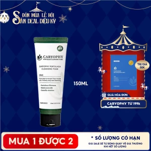 Sữa Rửa Mặt Caryophy Làm Sạch Sâu, Phục Hồi Da Portulaca Cleansing Foam 150ml