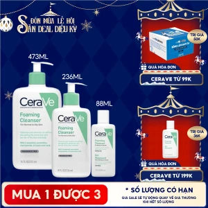 Sữa Rửa Mặt Cerave Sạch Sâu Dành Cho Da Dầu Developed With Dermatologists Foaming Cleanser