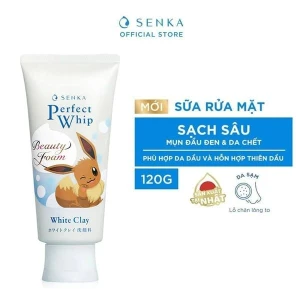 Sữa Rửa Mặt Senka Đất Sét Trắng Giúp Làm Sạch Sâu, Dưỡng Da Sáng Mịn Perfect White Clay