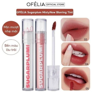 SUGARPLUM BY OFÉLIA Son Tint Lì Thuần Chay Siêu Nhẹ Môi OFÉLIA Sugarplum MistyNow Blurring Tint 3.8g