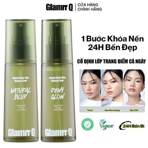 Xịt Khóa Nền Glamrr Q Cố Định Trang Điểm Thuần Chay Cho Da Nhạy Cảm Vegan Super Makeup Fixer