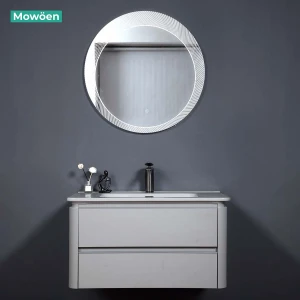 Tủ Lavabo Mowoen MW6632C-80 có gương LED tròn hiện đại