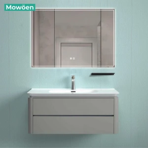 Tủ Lavabo Mowoen MW6632R-100 gương LED vuông cao cấp