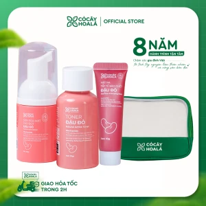 Bộ sản phẩm chăm sóc da Đậu đỏ phiên bản Mini