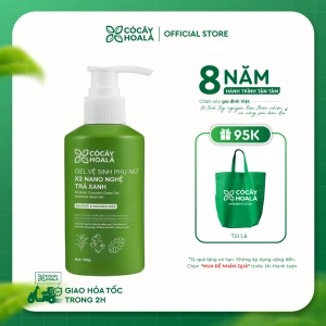 Gel vệ sinh phụ nữ X2 nano nghệ trà xanh Cỏ Cây Hoa Lá 150ml
