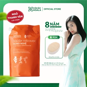 Sữa Tắm Thảo Dược Gừng Nghệ Cỏ Cây Hoa Lá 1000g