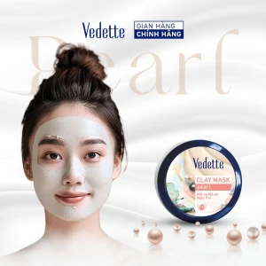Mặt nạ đất sét Vedette Ngọc Trai 145g hút dầu thừa và chất bẩn trên da