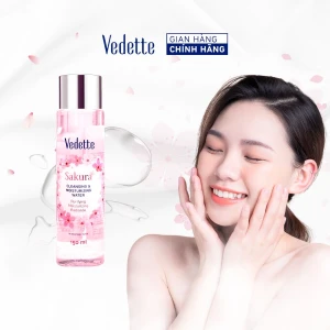Nước cân bằng dịu nhẹ hương Hoa Anh Đào Vedette 280ml