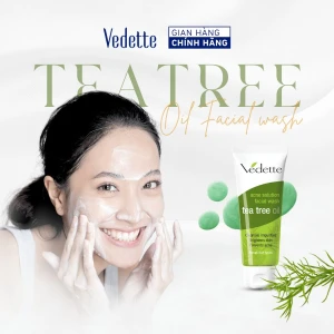 Sữa rửa mặt dưỡng da, ngừa mụn Tràm trà Vedette 100ml (Tea Tree Oil)