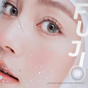 LENS MẮT NHỎ FUJI GRAY - LENS MÀU XÁM KHÓI TÂY SIÊU TỰ NHIÊN VỚI ĐỘ CẬN TỪ 0 - 8 ĐỘ