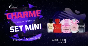 Bộ Set Nước Hoa Charme Mini (5 chai x 10ml)