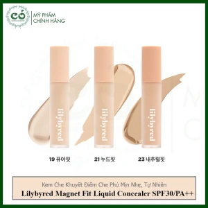 Kem Che Khuyết Điểm Lilybyred Magnet Fit Liquid Concealer SPF30/PA