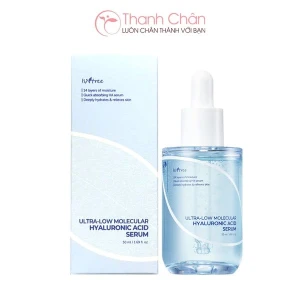 Tinh chất Isntree Ultra-low Molecular Hyaluronic Acid Serum 50ml, cấp nước, căng bóng da