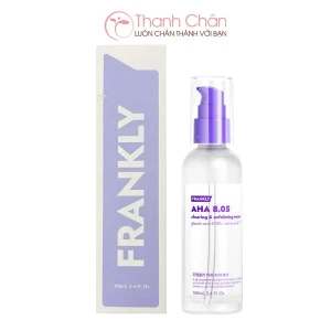 Toner tẩy tế bào chết hóa học Frankly AHA Toner 100ml