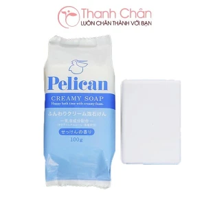 Xà phòng tắm Pelican Creamy Soap 100g chiết xuất dầu cọ