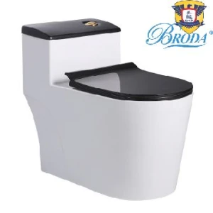 Bồn CẦu Liền Khối Lắp Đen BRODA 5017