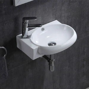 CHẬU LAVABO GÓC TREO TƯỜNG NHỎ FAHKLER 8303