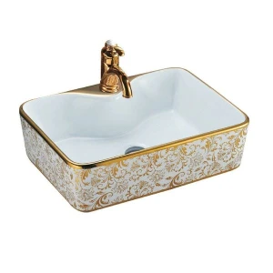 Chậu LAVABO TÔ SƯ HOA VĂN 8025A