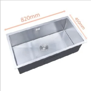 Chậu Rửa Chén 1 hố Âm Đá SUS 304 KT 82x45cm FAHKLER