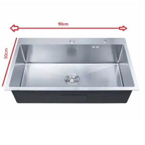 Chậu Rửa Chén 1 Ngăn Lớn KT 90x50cm FAHKLER