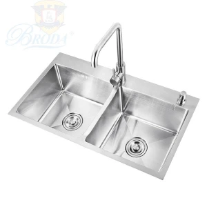 CHẬU Rửa Chén 2 Hộc INOX 304 FAHKLER Kích Thước 90x50cm