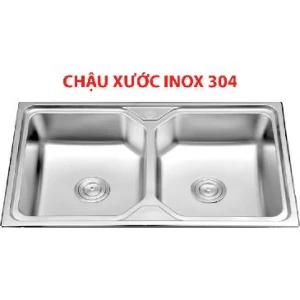 Chậu rửa Chén 2 Hộc inox KT 90*50