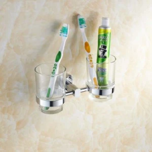 Kệ cốc đánh răng đôi, kệ để cốc đánh răng nhà tắm 1800-5