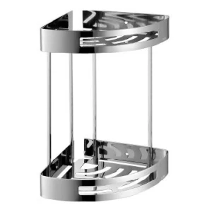 KỆ GÓC 2 TẦNG INOX 304 BÓNG BRODA