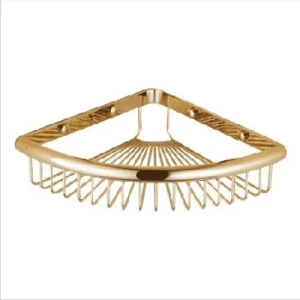 Kệ Góc Nhà Tắm 1 Tầng inox mạ PVF Vàng FAHKLER