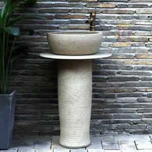 LAVABO RỬA MẶT GỐM SỨ SÂN VƯỜN DNP-122