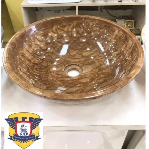 LAVABO TÔ ĐÁ TỰ NHIÊN VÂN GỖ FAHKLER