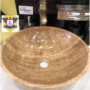 LAVABO TÔ ĐÁ TỰ NHIÊN VÂN VÀNG FAHKLER