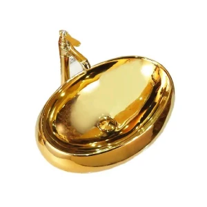 LAVABO TÔ MẠ VÀNG 8252