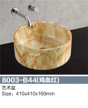 LAVABO TÔ SỨ GIẢ ĐÁ 8003-B44